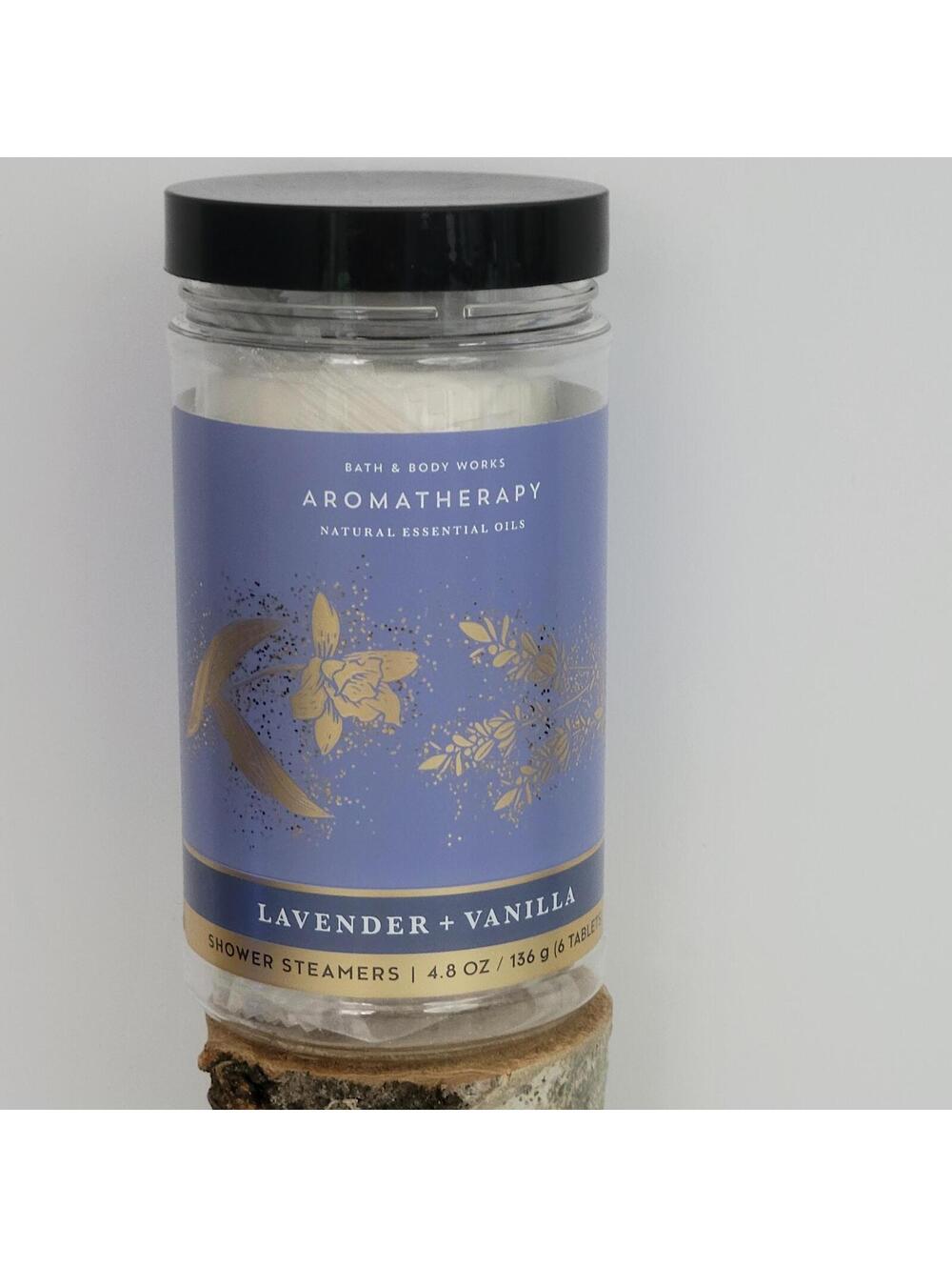 Bath & Body Works Aromatherapy Lavender + Vanilla Shower Steamers 4.8 oz